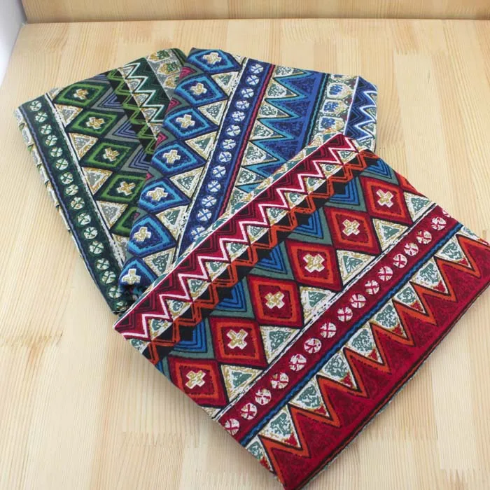 Этническая хлопковая льняная одежда ткань для шитья и ткани пэчворка печатные