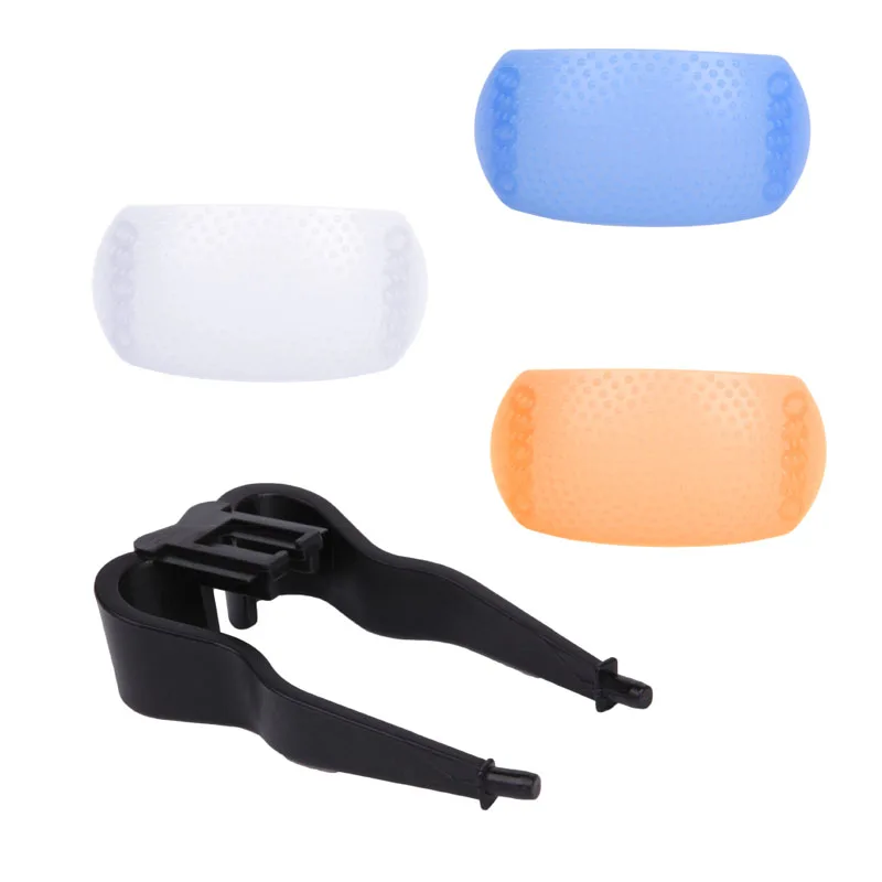 Description Picture 3 of item3 Color 3 in 1 Pop-Up Flash Diffuser Cover Kit Softbox for Nikon Pentax