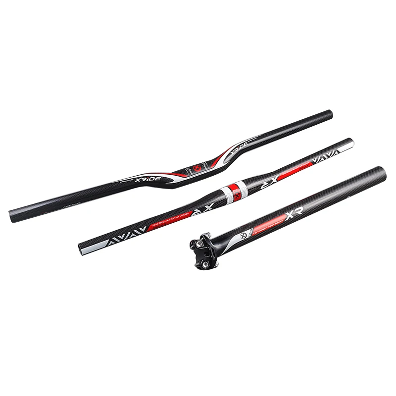 XRIDE XR углеродный руль MTB комплекты для руля велосипеда горный велосипед плоский