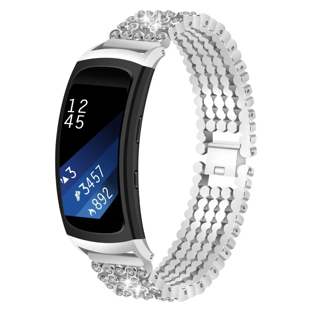 Браслет из нержавеющей стали, ремешок для часов samsung gear Fit 2 SM-R360, умные часы, сменный Браслет для samsung gear fit2