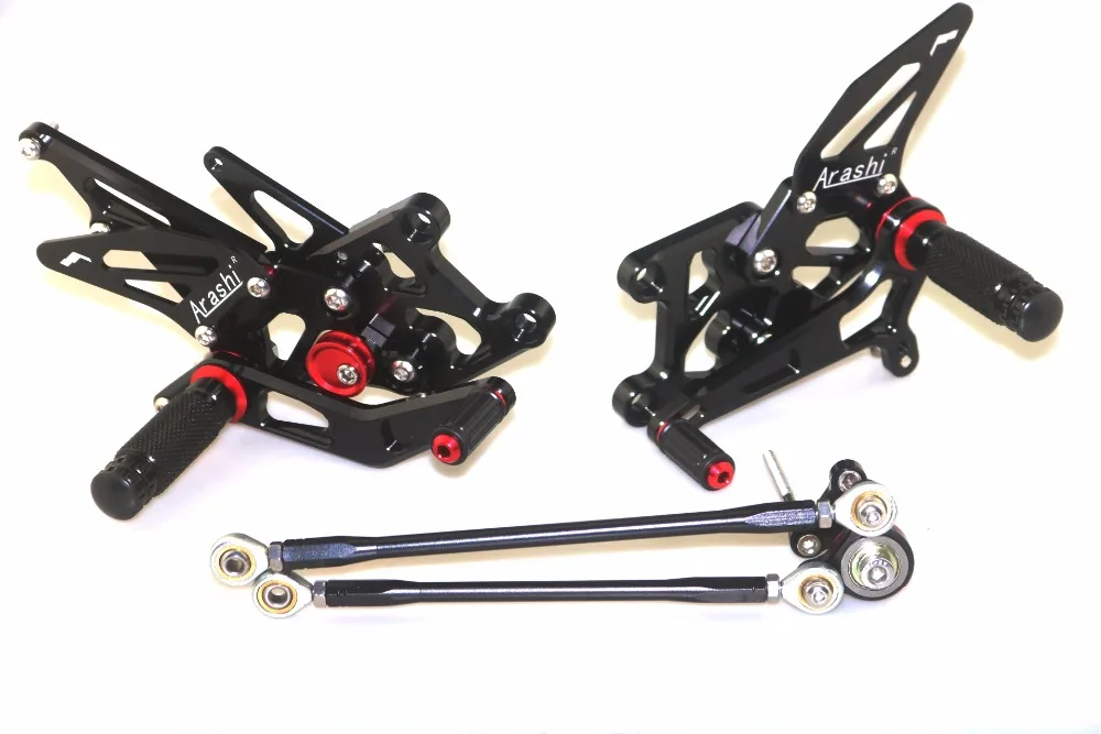 CNC регулируемый задний комплект Rearsets для HONDA CBR600RR 2007 08 09 10 11 12 13 14 15 16 17 18 2019