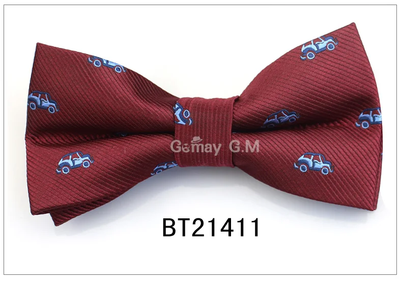 BT21411 Формальный деловой костюм галстуки-бабочки для мужчин, Полиэстеровые галстуки с животными, модный регулируемый галстук-бабочка для свадьбы, вечеринки, жениха, бабочки - Цвет: BT21411