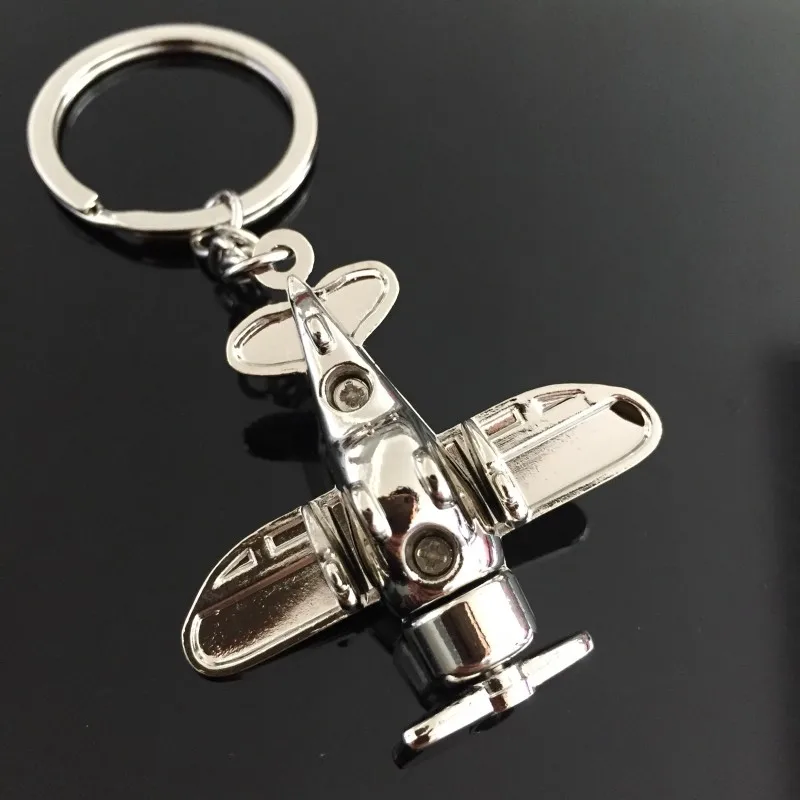 Авиакомпаний США модель 2014 новый модный самолет брелок кольцо серебро Цвет