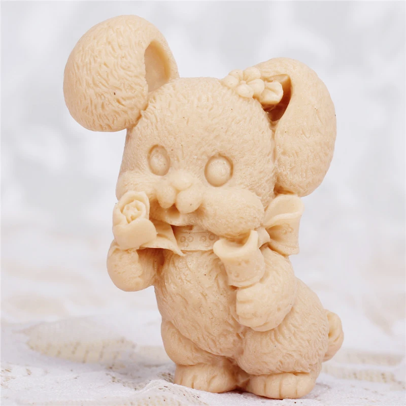 3D Cartoon Rabbit Soap Mold Cake Decorating Tools Moulds Making | Дом и сад