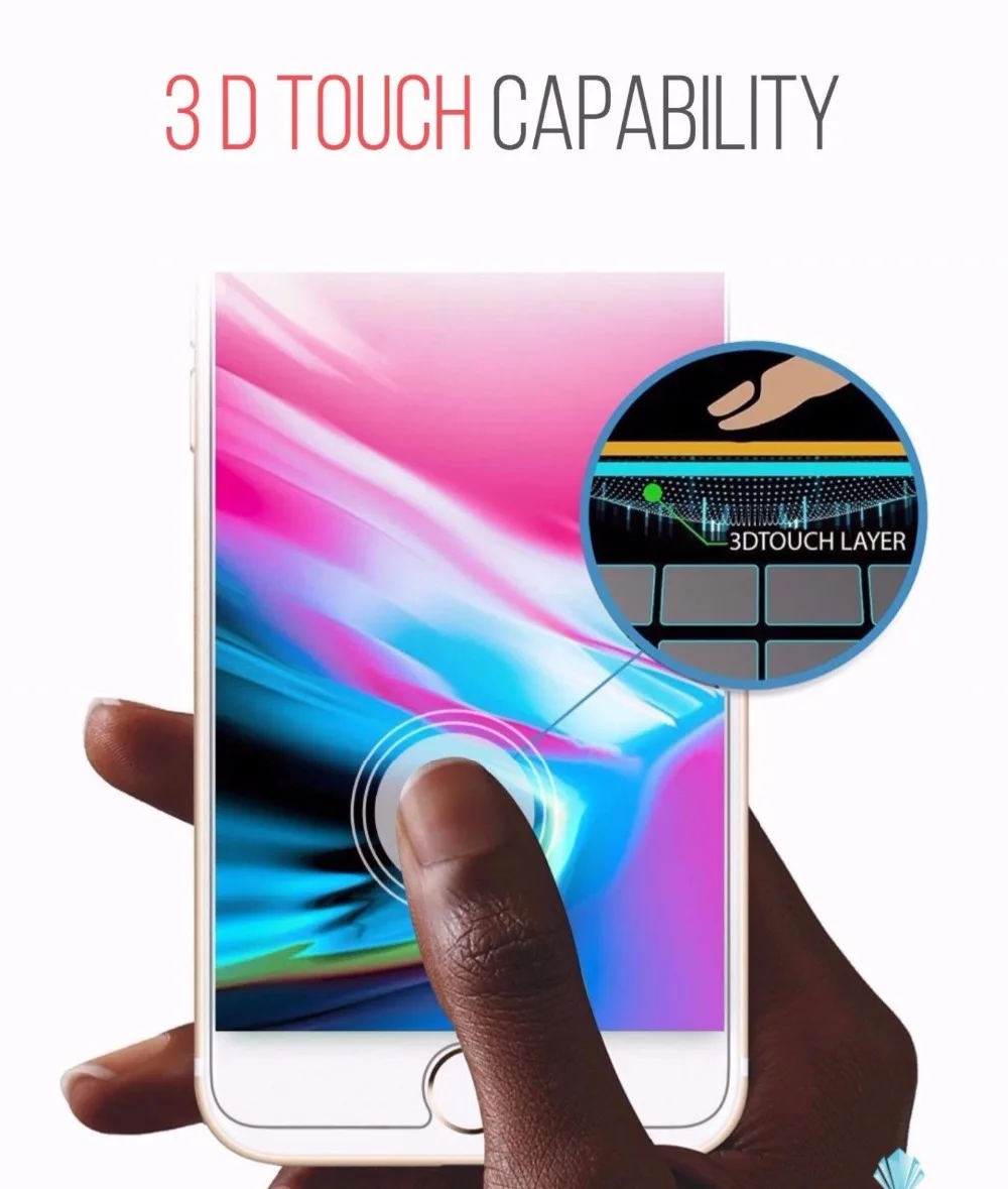 HOPCHAM 2 шт./лот переднее и заднее закаленное стекло для iPhone X 8 Plus 5 5s SE 6 6s 6plus 7 plus
