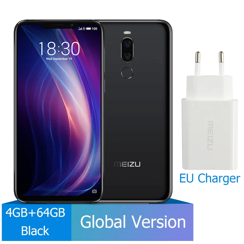 4GB 64GB Black Глобальная версия Meizu X8, 4 ГБ, 64 ГБ, Смартфон Snapdragon 710, четыре ядра, 6,15 дюйма, фронтальная, 20 МП, 3210 мА/ч, аккумулятор, сканер отпечатков пальцев - Цвет: 4GB 64GB Black