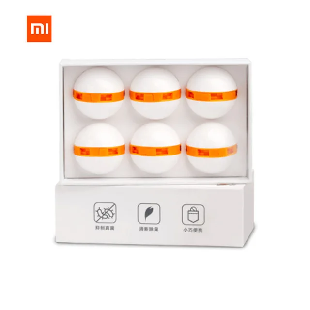 6pcs 6 шт., Xiaomi mijia, Чистая Свежая обувь, дезодорант, сухой дезодорант, Очищающий воздух, переключатель, Шариковая обувь, Устранитель для домашней обуви - Цвет: 6pcs
