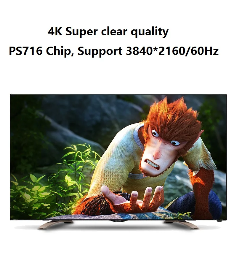Displayport в HDMI кабель M/M DP to HDMI 2,0 адаптер конвертер 4 к аудио видео кабель для HDTV проектор Ноутбук 3840*2160 60 Гц