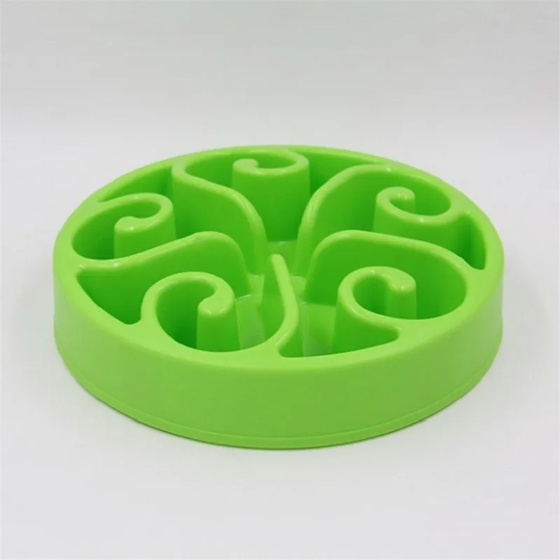 Green Миска для медленного Кормления Собаки кормушка для собак кошек миска для домашних животных игрушка для маленьких и крупных собак принадлежности для кормления домашних животных аксессуары для домашних животных - Цвет: Green