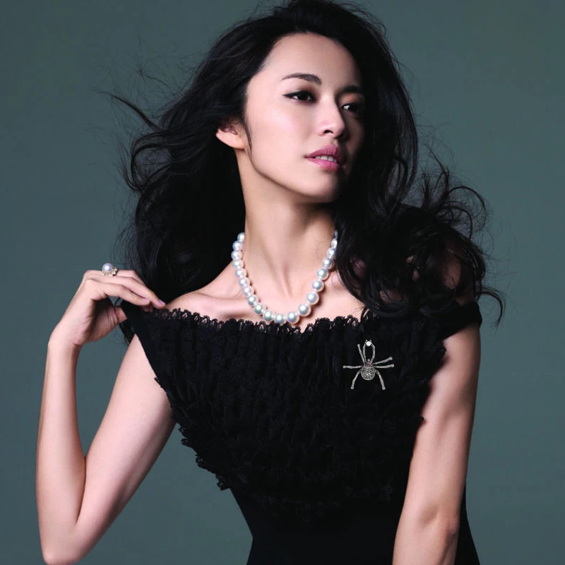 Zhen томоми личность изысканный животного паук знак кристалл элегантный корсаж