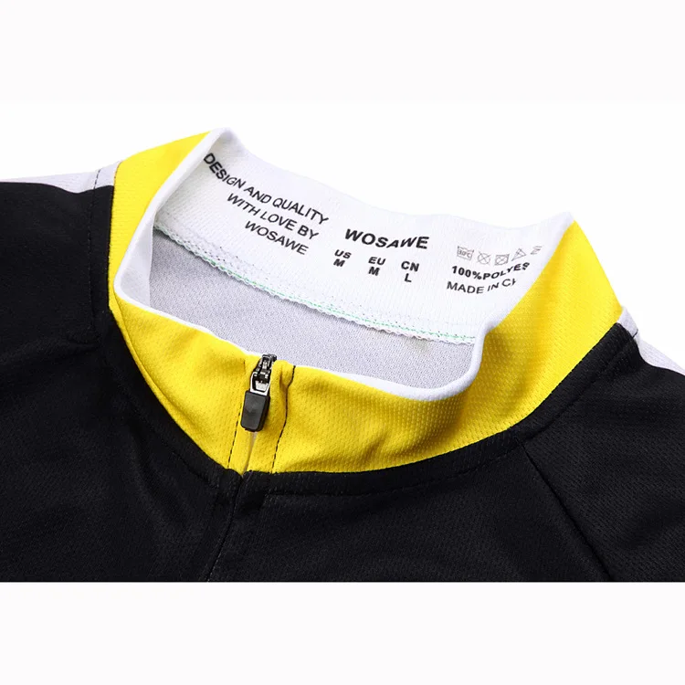 WOSAWE весна осень мужские с длинным рукавом Велоспорт Джерси наборы 4D мягкий