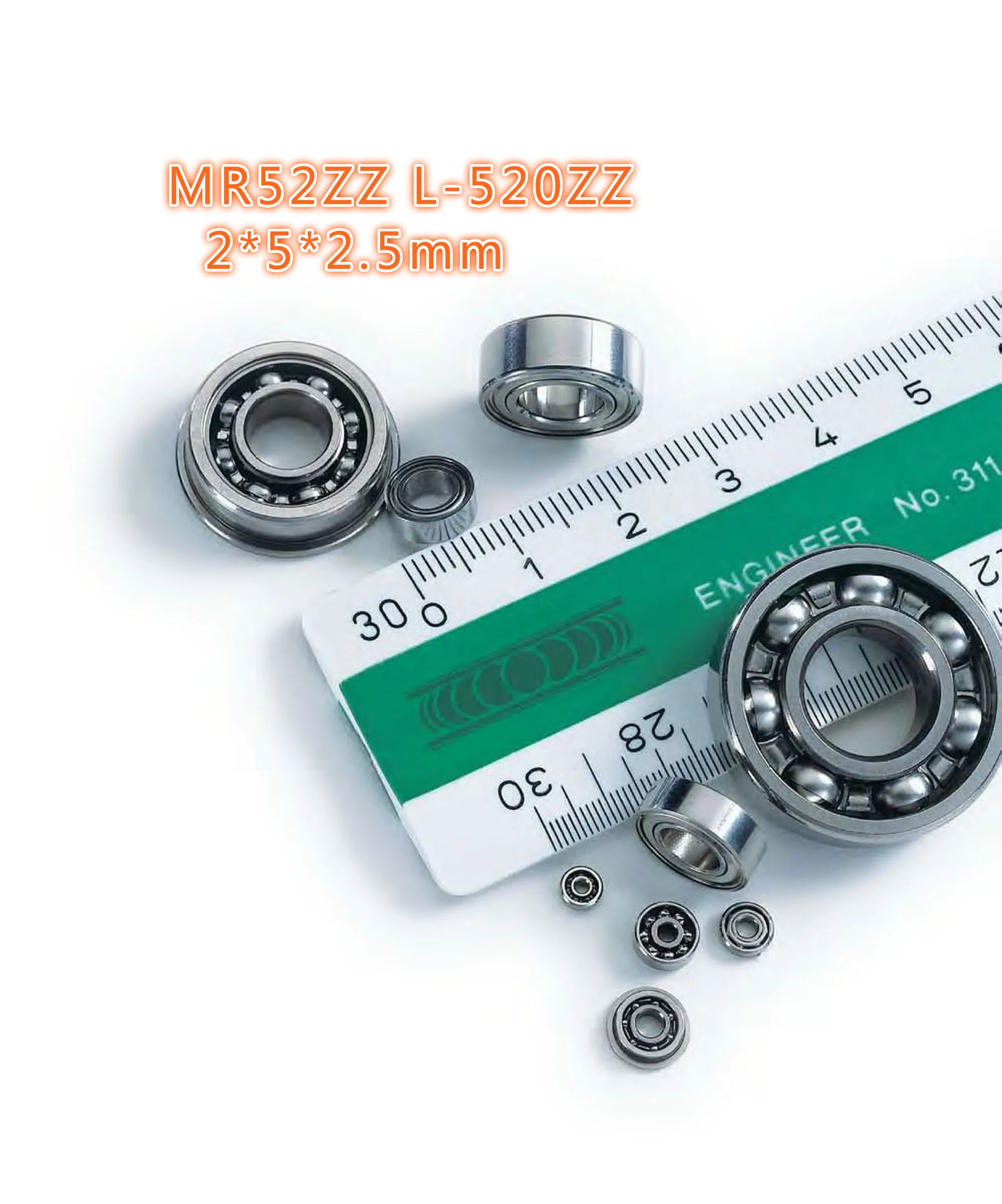 5 шт. Миниатюрный подшипник MR52ZZ l 520zz размер 2*5*2 мм подшипники для tranmition
