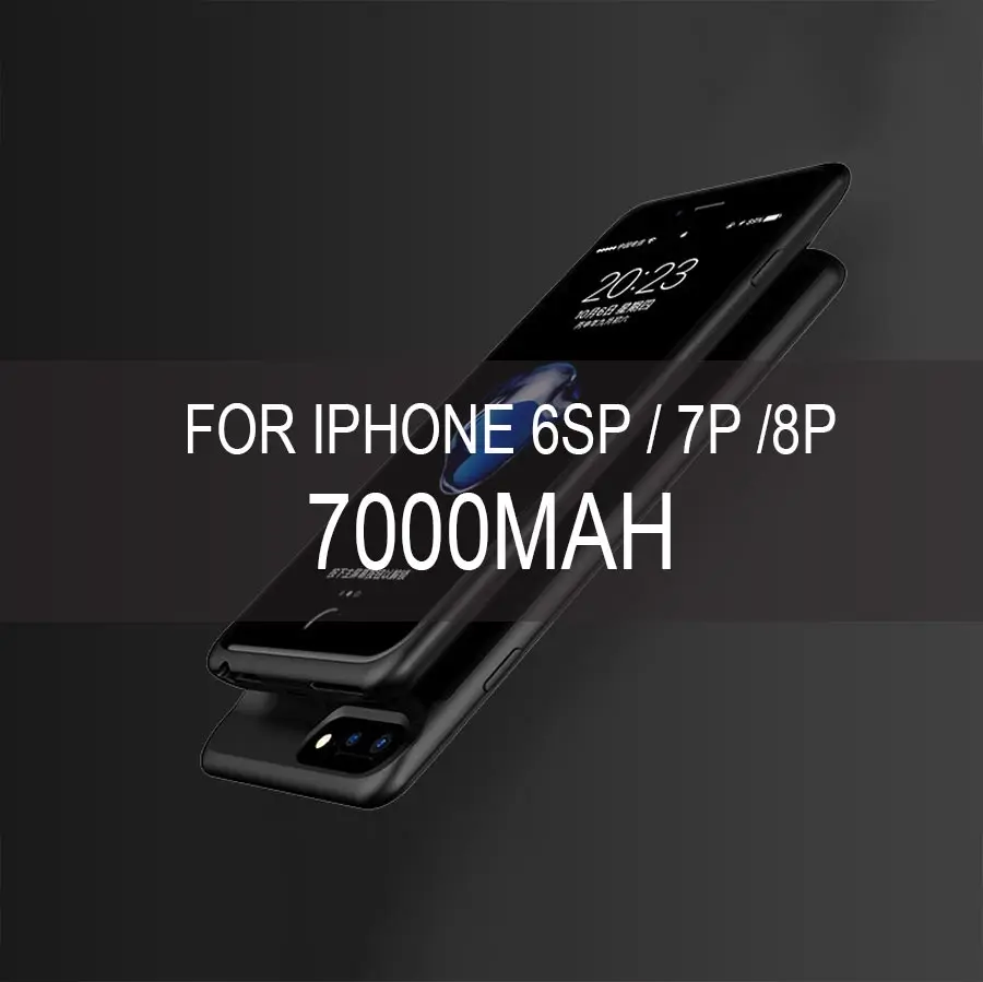 Армейский зеленый Зарядное устройство чехол для iPhone 6 7 8 6s Plus Чехлы для аккумуляторов Чехлы для портативного зарядного устройства для iPho - Цвет: Армейский зеленый