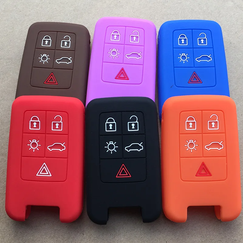 

Силиконовый чехол для автомобильного ключа для Volvo xc60 2012 key 5 button