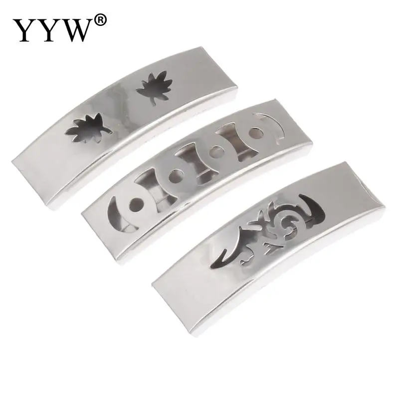 Нержавеющая сталь горка шарм Высокое качество ювелирные изделия прямоугольник