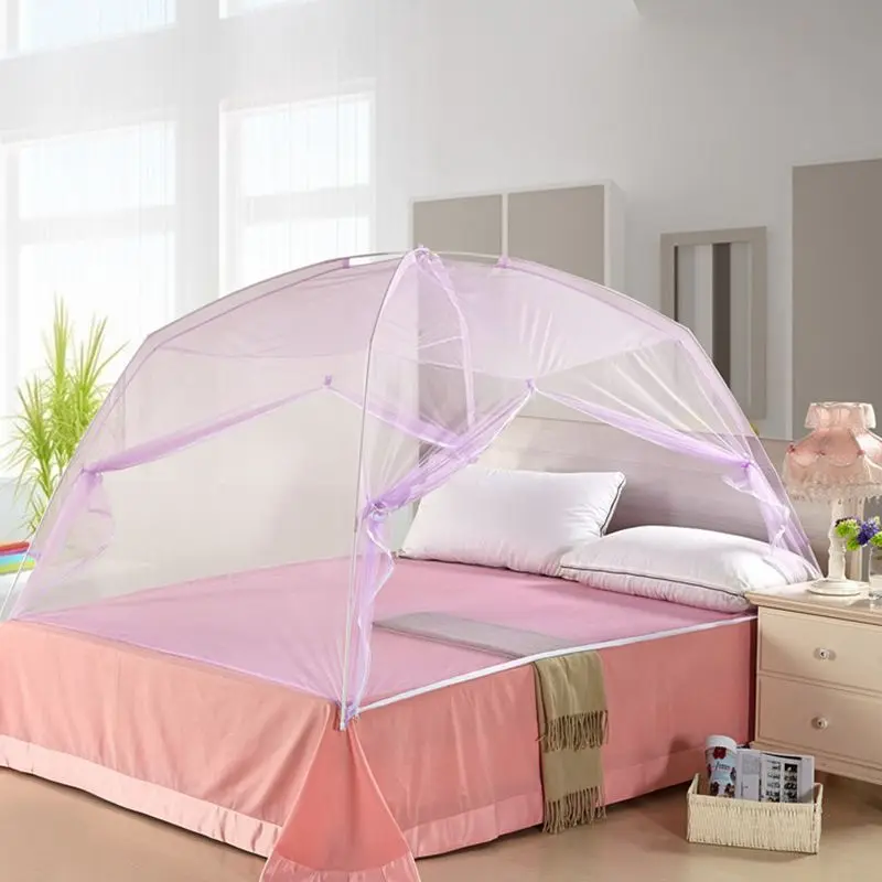 Новая летняя двухслойная Складная сетка кровать насекомое монгольская Юрта