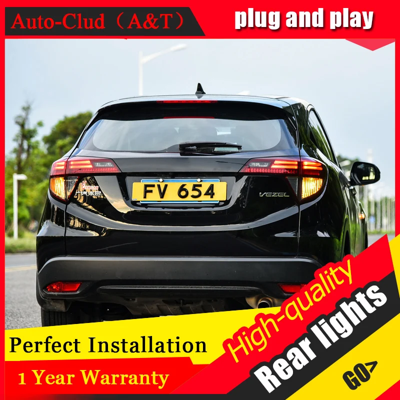 

Car Styling LED Tail Lamp for Honda HRV VEZEL Tail Lights 2015-2016 for HRV Rear Light DRL+Turn Signal+Brake+Reverse LED light