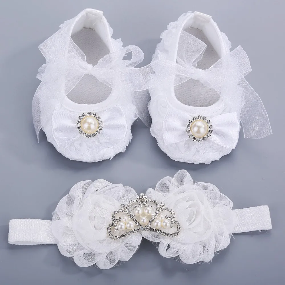 Обувь для новорожденных девочек с мягкой подошвой обувь малышей короной