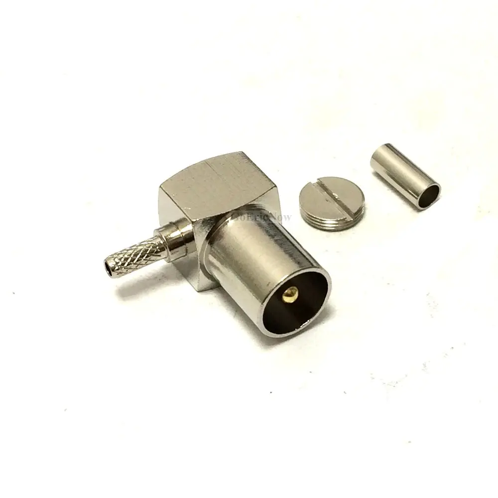 10 шт. RF Coax IEC PAL DVB-T TV штекер/гнездо прямоугольный RG174 RG316 LMR100 разъем | Обустройство