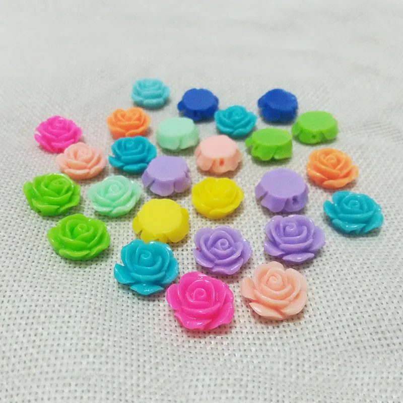 Полимерные цветы с плоской задней стороной без отверстия кабошоны кабошон камея