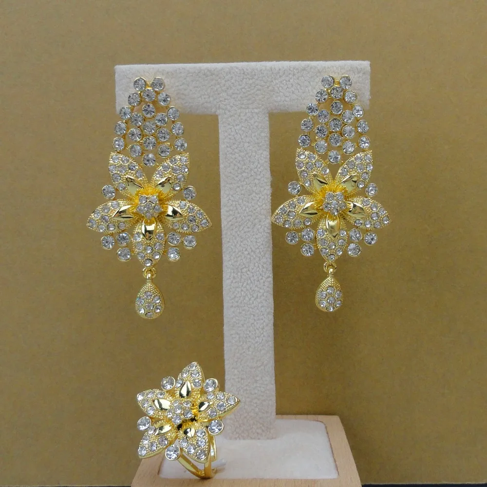 YUMINGLAI 2019 High Quality Luxury African Lady Costume Dubai Flower Jewelry Sets FHK5770 | Украшения и аксессуары