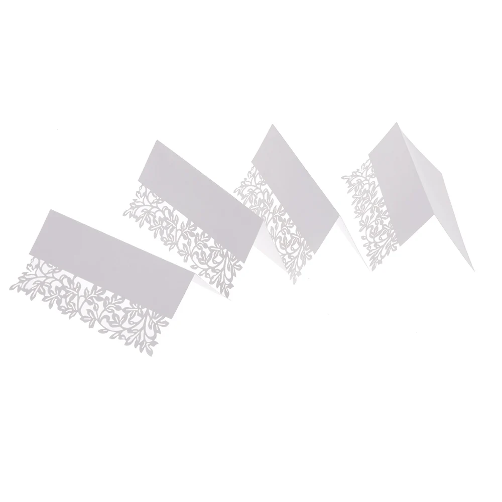 10 шт./упак. свадебные открытки белый резной цветок лоза бумажная открытка