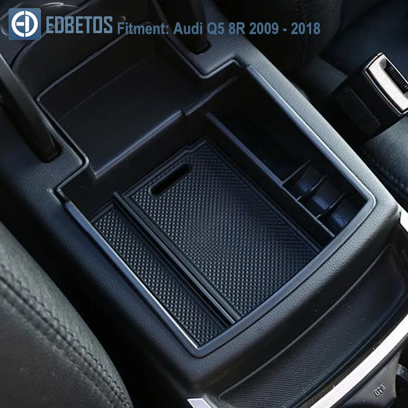 EDBETOS подлокотник коробка для хранения для Audi Q5 8R 2009- MK1 S линия центр бардачок укладка уборки Органайзер аксессуары