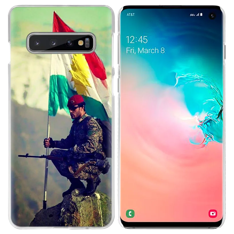 Курдистана чехол с флагом для samsung Galaxy S10 5G S10e S9 S8 M30 M20 M10 J4 J6 плюс J8 Note 8 9 прозрачный жесткий чехол из ПК для телефона Coque