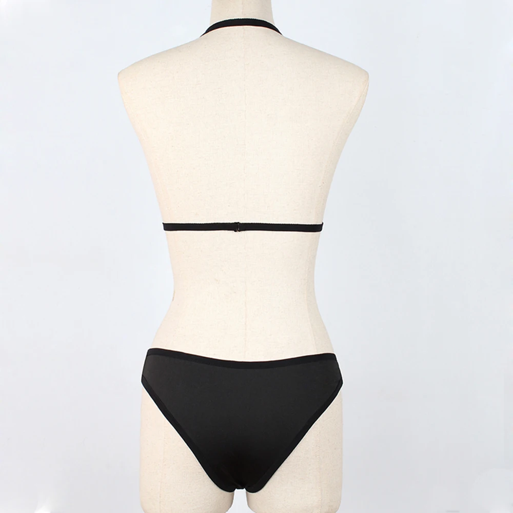 Summer Sexy Bodysuit Strap Playsuit Hollow Out Bodycon Backless Sleeveless Push Up Bra Briefs Women Elastic Band Black Jumpsuit |