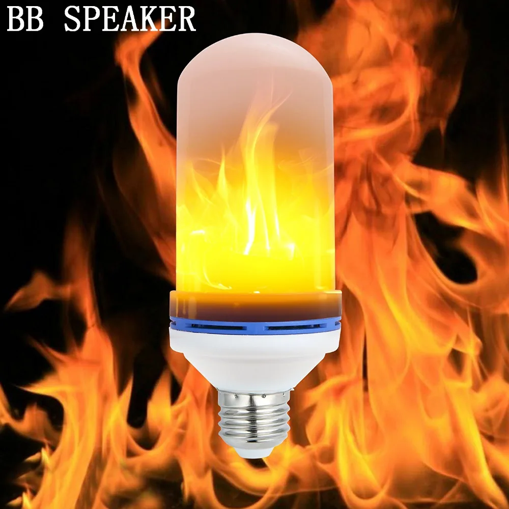 E27 6W светодиодные огнеупорные лампочки мерцающие декоративные лампы имитация