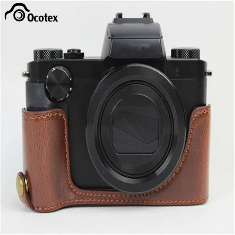 Ocotex чехол для камеры из искусственной кожи Canon PowerShot G5 X G5X полукорпус цвет черный