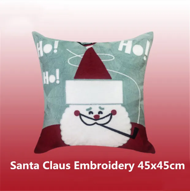 Style 2 Merry Christmas наволочка для подушек, Роскошная золотая вышивка, диванные подушки Cojines Decorativos Para, украшения для домашнего праздника - Цвет: Style 2
