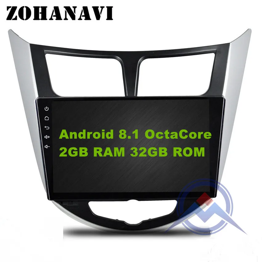 9 дюймов 2 г+ 32 г OctaCore 8 ядерный Android 9,0 автомобильный dvd для hyundai Solaris Verna Радио Видео плеер gps Навигация BT wifi карта