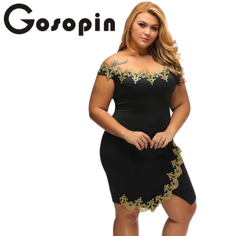Gosopin элегантное женское золотое кружевное мини-платье с аппликацией и открытыми