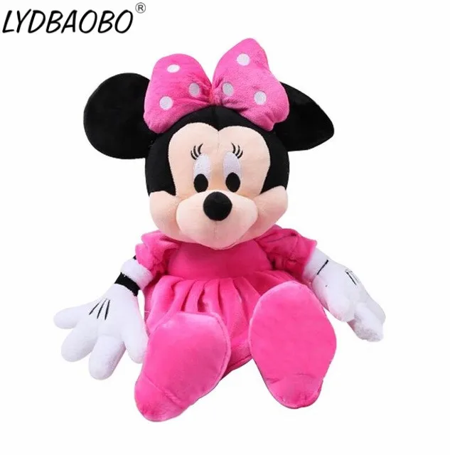 PINK LYDBAOBO 1 шт. 7 типов 30 см милый Микки/Минни/Гуфи/Плуто/Дональд Дак Плюшевая Кукла Детская мультяшная игрушечная фигурка детские подарки - Цвет: PINK
