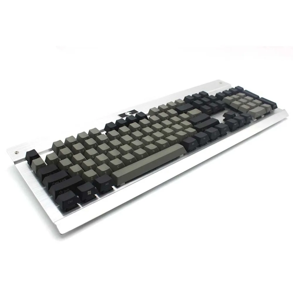 Бесплатная доставка YMDK 104 87 61 черно серая Смешанная клавиатура PBT Cherry Profile Keycap для