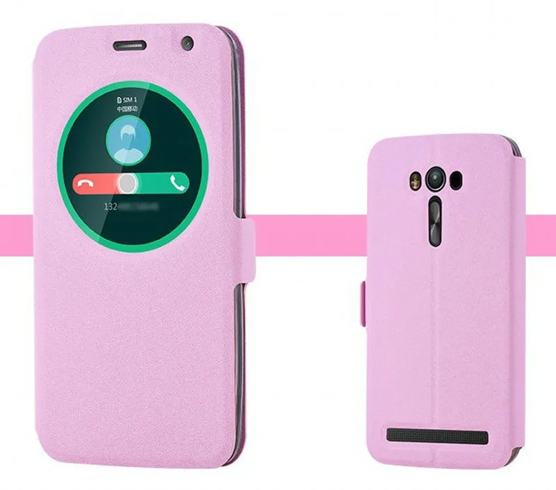 Розовый Откидной Чехол для Asus Zenfone 2 Laser ZE500KL ZE500KG, Чехол Для Zenfone 2 ZE550KL, чехол для телефона s, для Z00ED Z00LD, кожаный чехол - Цвет: Розовый