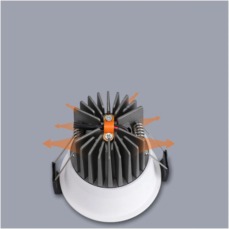 100-260 В переменного тока встроенный 7 Вт 10 антибликовый отражатель Cree COB тонкая