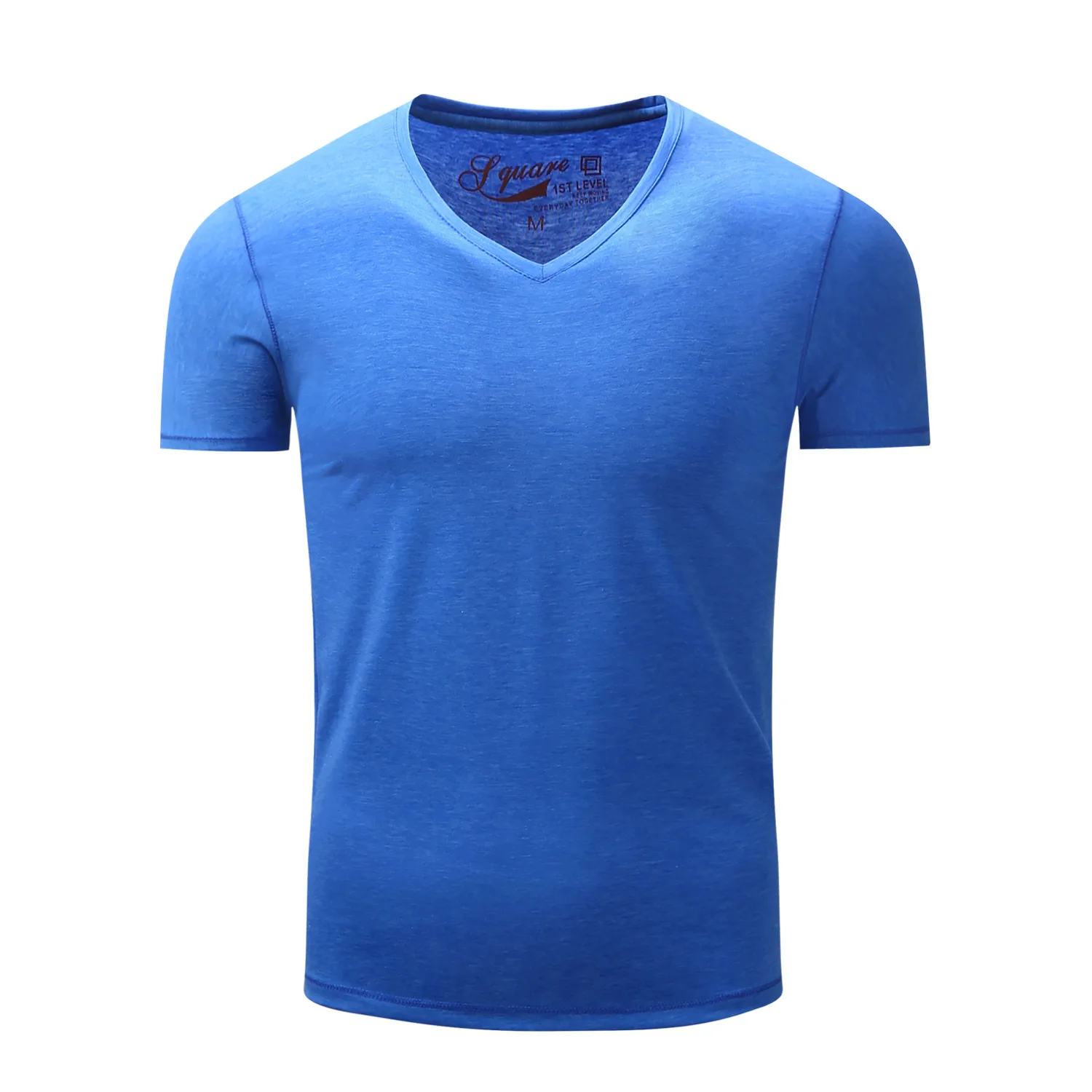 Fredd Marshall Men T Shirt Solid Tops Tees Short Sleeve T-shirt Men's Brand Fashion V Neck Cotton 2018 New Arrive | Мужская одежда