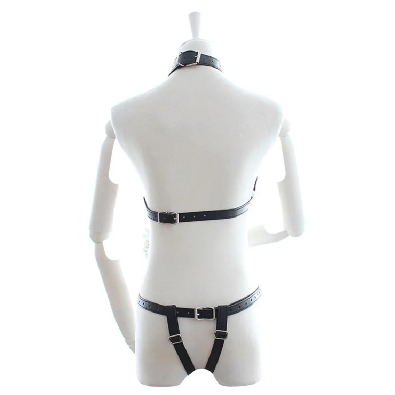Сексуальное женское белье кожаный регулируемый панк готический Холтер