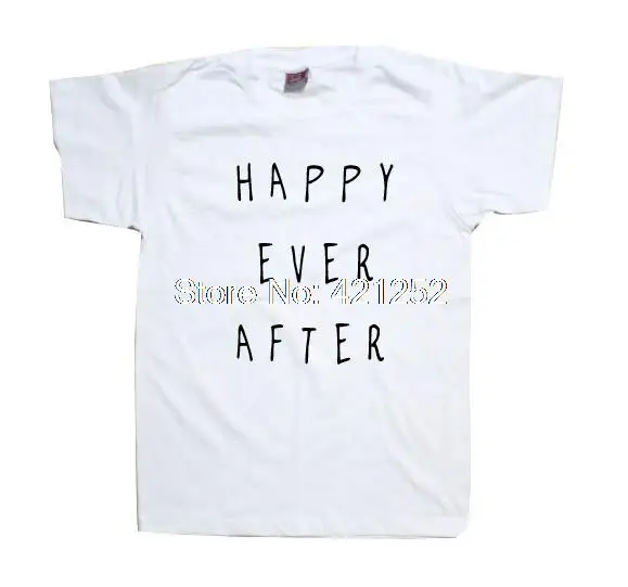 Женская футболка с надписью Happy Ever After Girls|Футболки| |