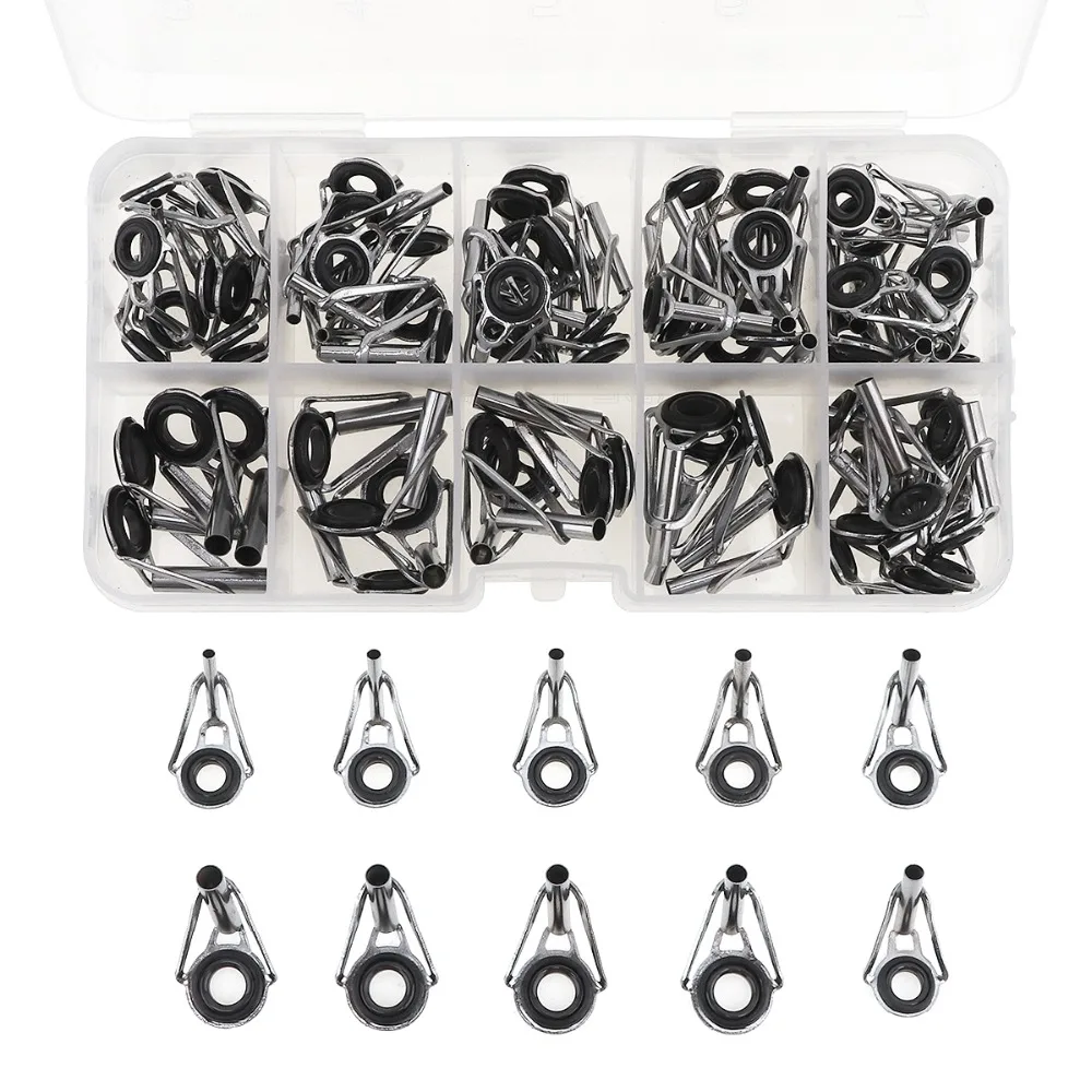 80 шт. набор колец для рыболовной удочки различные размеры|Рыболовные снасти| |