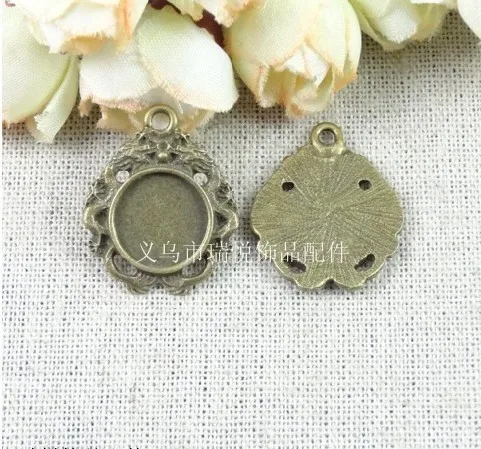 

RYQYFit 12MM/14MM/14*10MM bronze cameo cabochon setting / bronze cameo cabochon settings