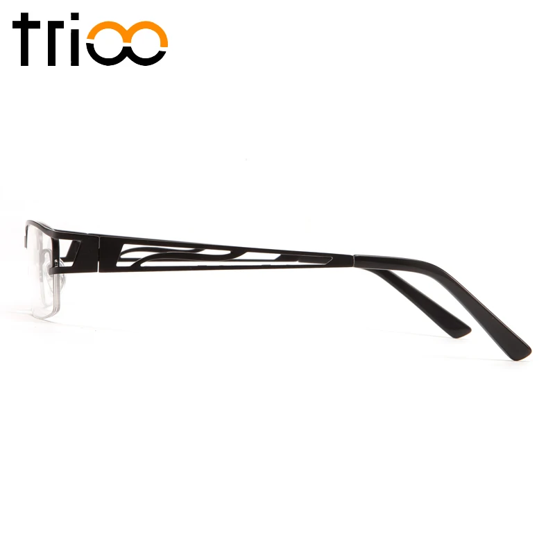 TRIOO полые Полуободковые дизайнерские прогрессивные очки для мужчин по рецепту