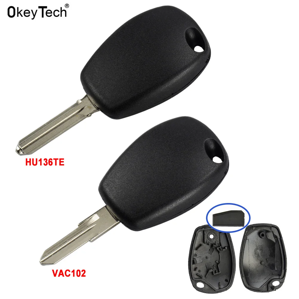 OkeyTech 7939MA Транспондерный ключ для Renault Clio IV Twingo Tacia Ect 2013 Корпус автомобильного ключа без кнопки пульта ДУ.