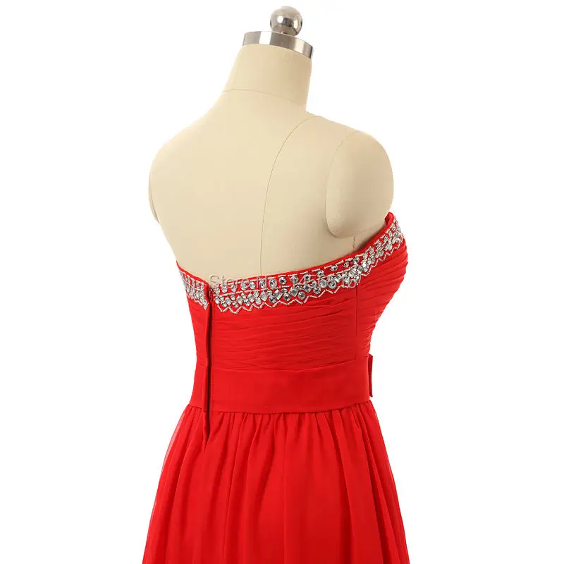 Трапециевидная Красная Шифоновая Длина бисера длинные платья приталенные для