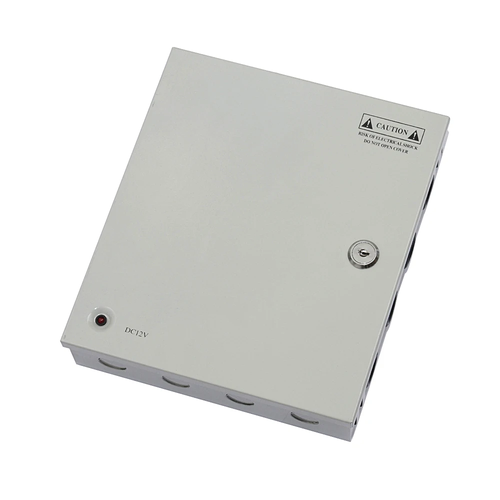 9 channel DC 12V 10A CCTV Camera Power Box Switching Suply BOX for Video 9CH Ports Input AC 100-240V to DC12V | Обустройство дома