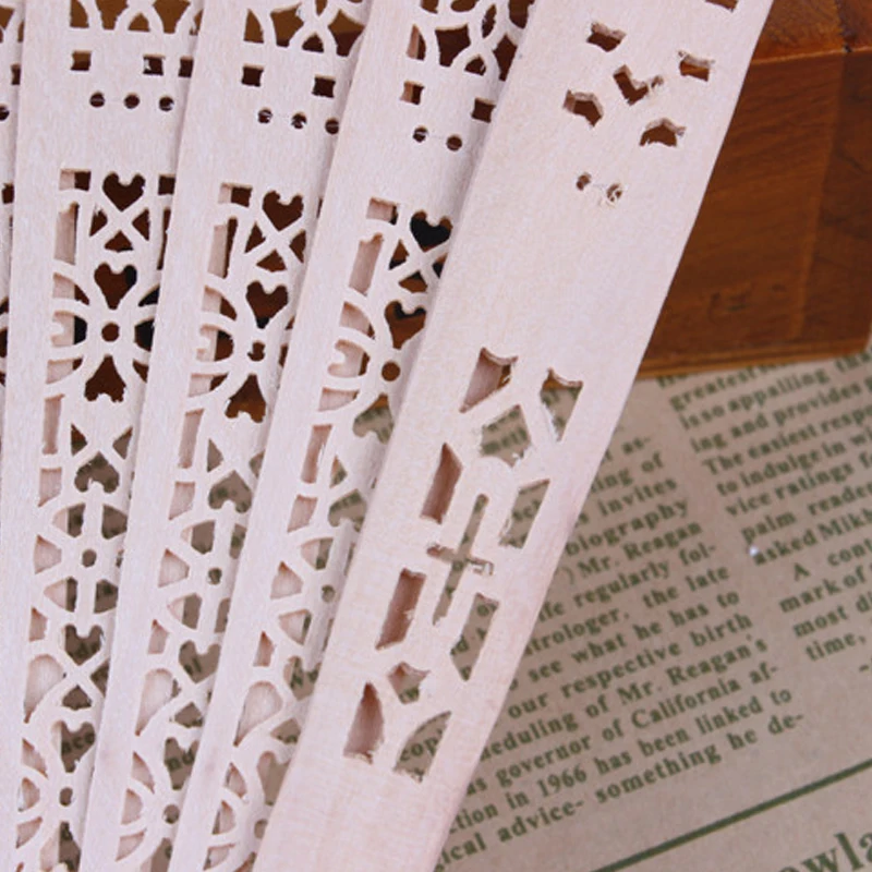 Ручной Деревянный Складной вентилятор полый резной для рукоделия ароматный