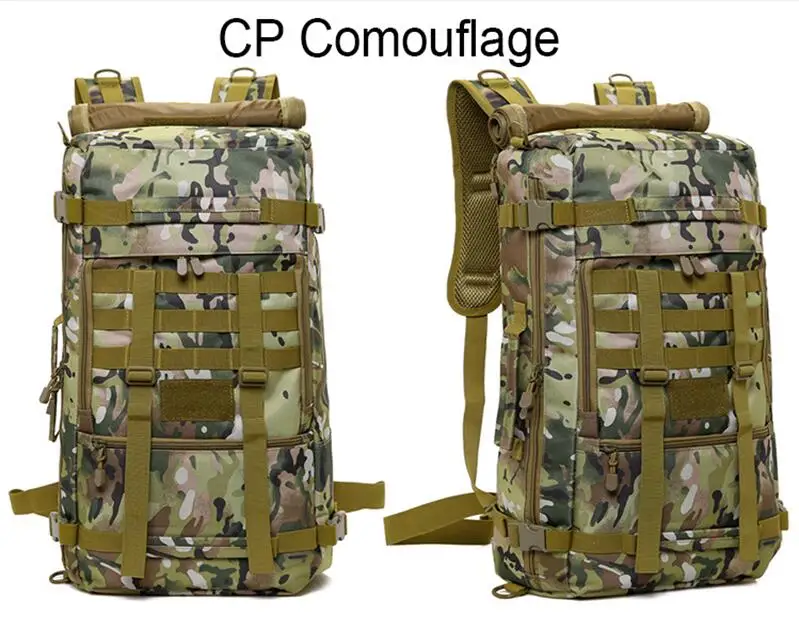 CP camouflage 50L военный тактический рюкзак Кемпинг рюкзак для туризма альпинистская сумка треккинг Альпинизм Ouutdoor Спортивная армейская сумка - Цвет: CP camouflage