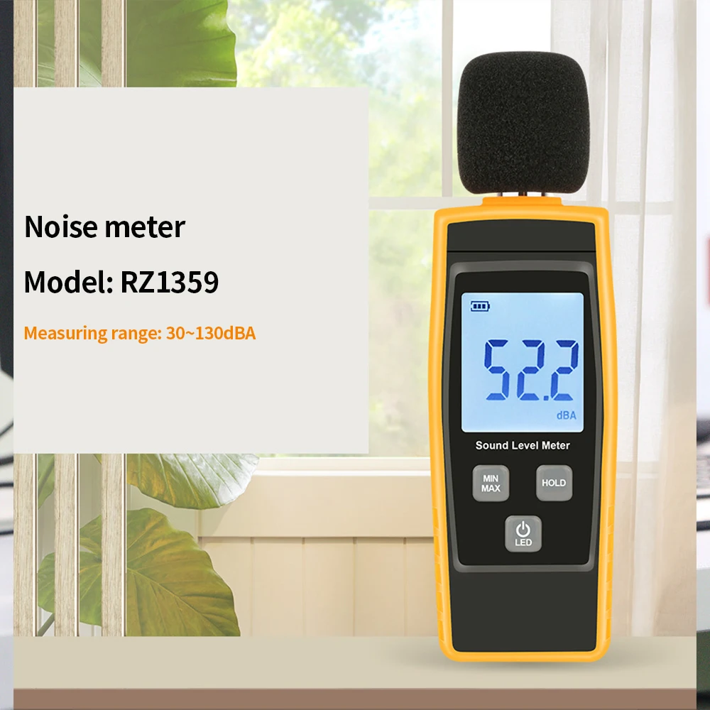 Децибел-метр цифровой измеритель уровня звука 30-дБА шума считыватель